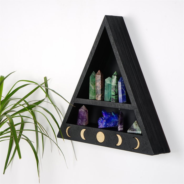 Hanah Home Estantería de Pared Cry001-S Negro Hanah Home Estantería de Pared Cry001-S Negro